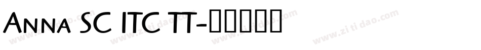 Anna SC ITC TT字体转换